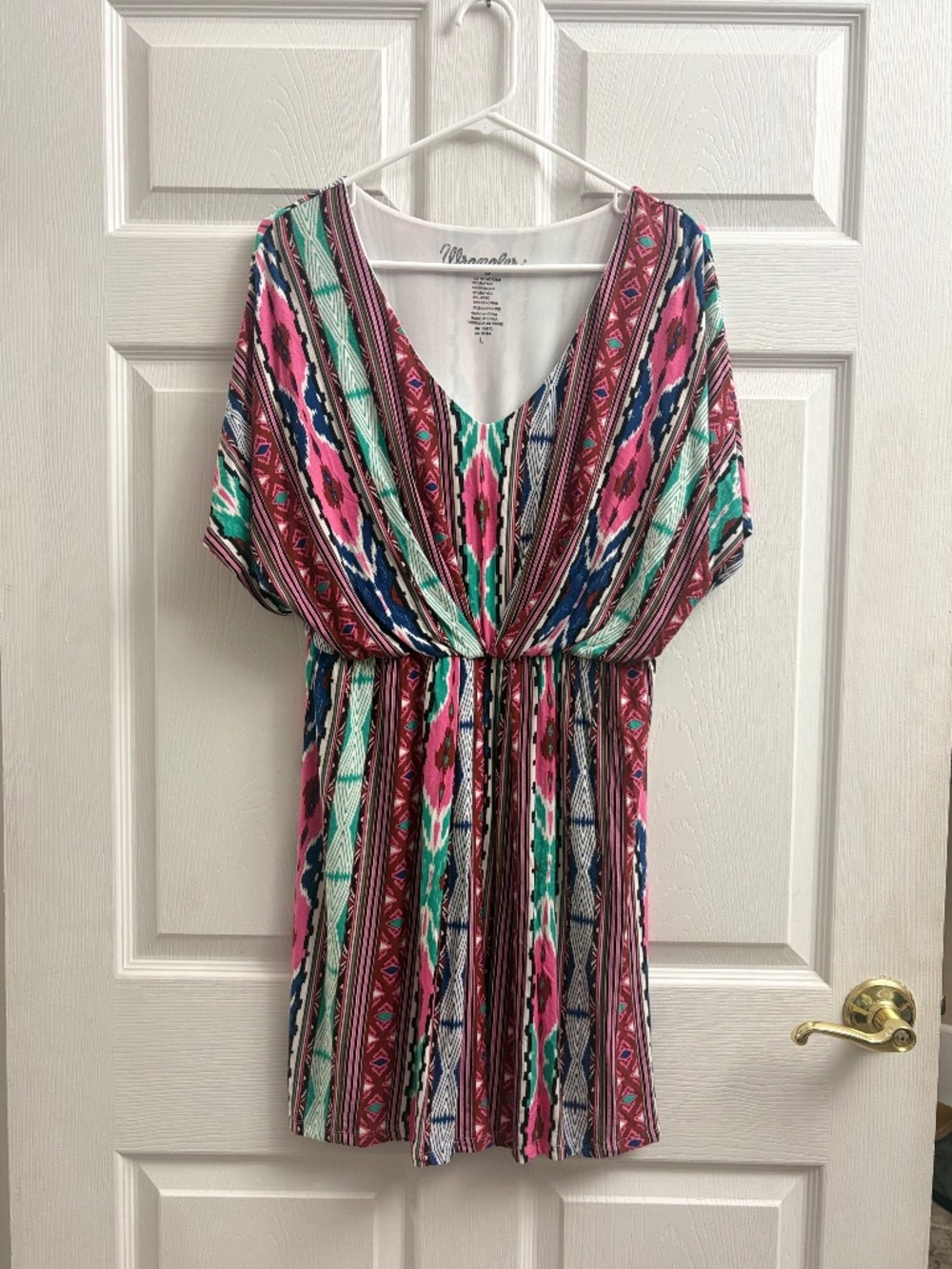 Women's Wrangler Western Printed Short Sleeve Mini Dress